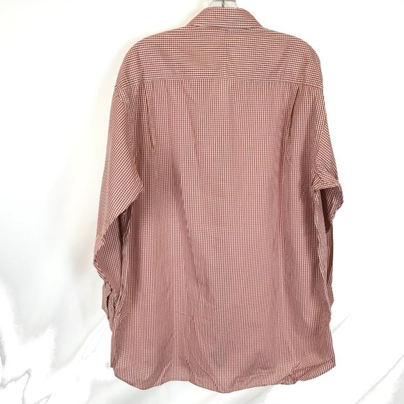 Mens Size 16.5 x 32 Burberry London Classic Red Check Button Front Oxford Shirt - Picture 2 of 3